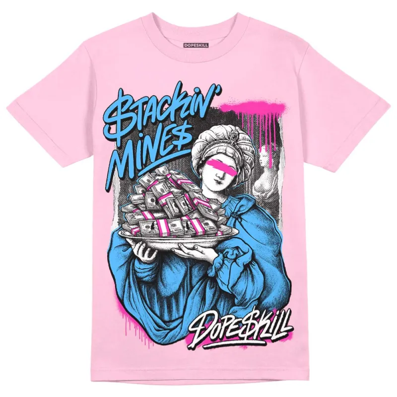 Pink Collection DopeSkill Pink T-shirt Stackin Mines Graphic sold by DopeSkill