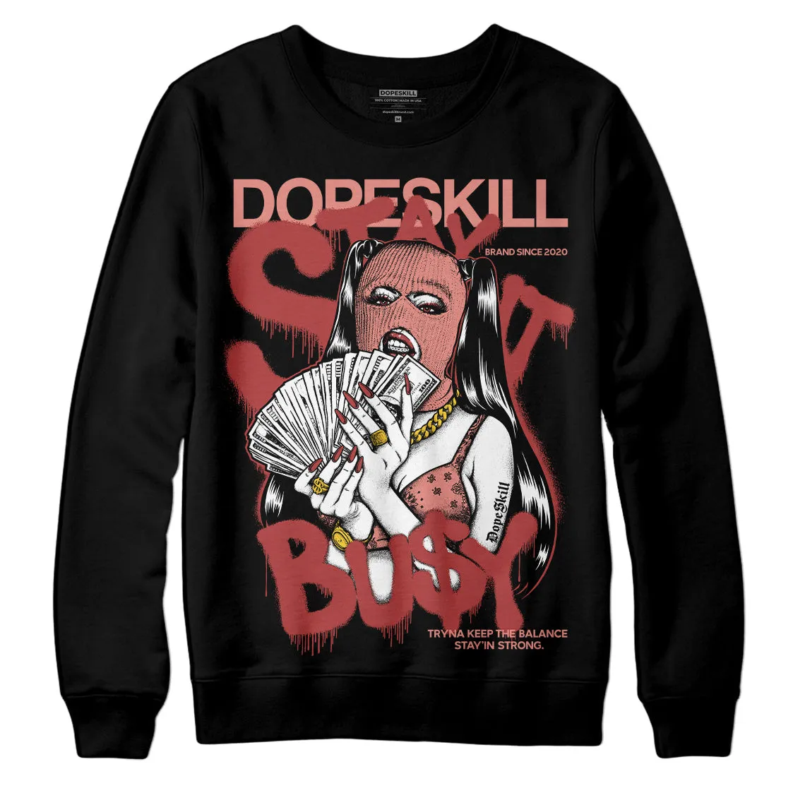 Dune Red 13s DopeSkill Sweatshirt Stay It Busy Graphic sold by DopeSkill product image thumbnail 2