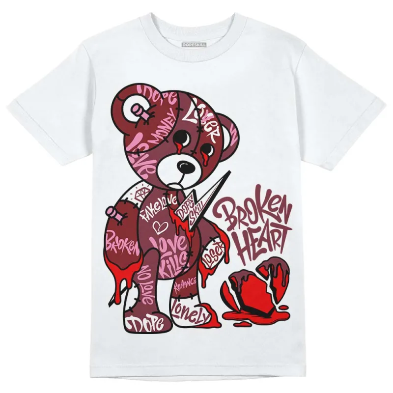 Team Red 1s DopeSkill T-Shirt Broken Heart Graphic sold by DopeSkill