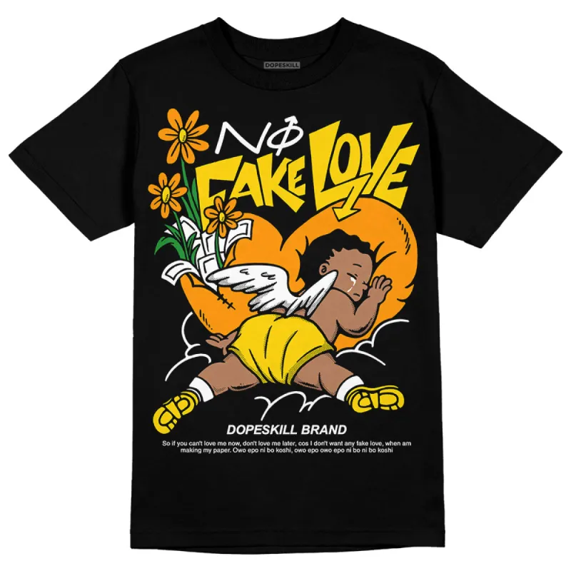 Yellow Ochre 6s DopeSkill T-Shirt No Fake Love Graphic sold by DopeSkill