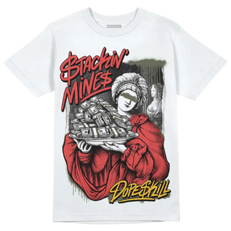 Dunk Mystic Red Cargo Khaki DopeSkill T-Shirt Stackin Mines Graphic sold by DopeSkill