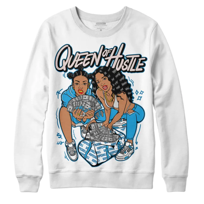 Military Blue 4s DopeSkill Sweatshirt Queen Of Hustle Graphic sold by DopeSkill