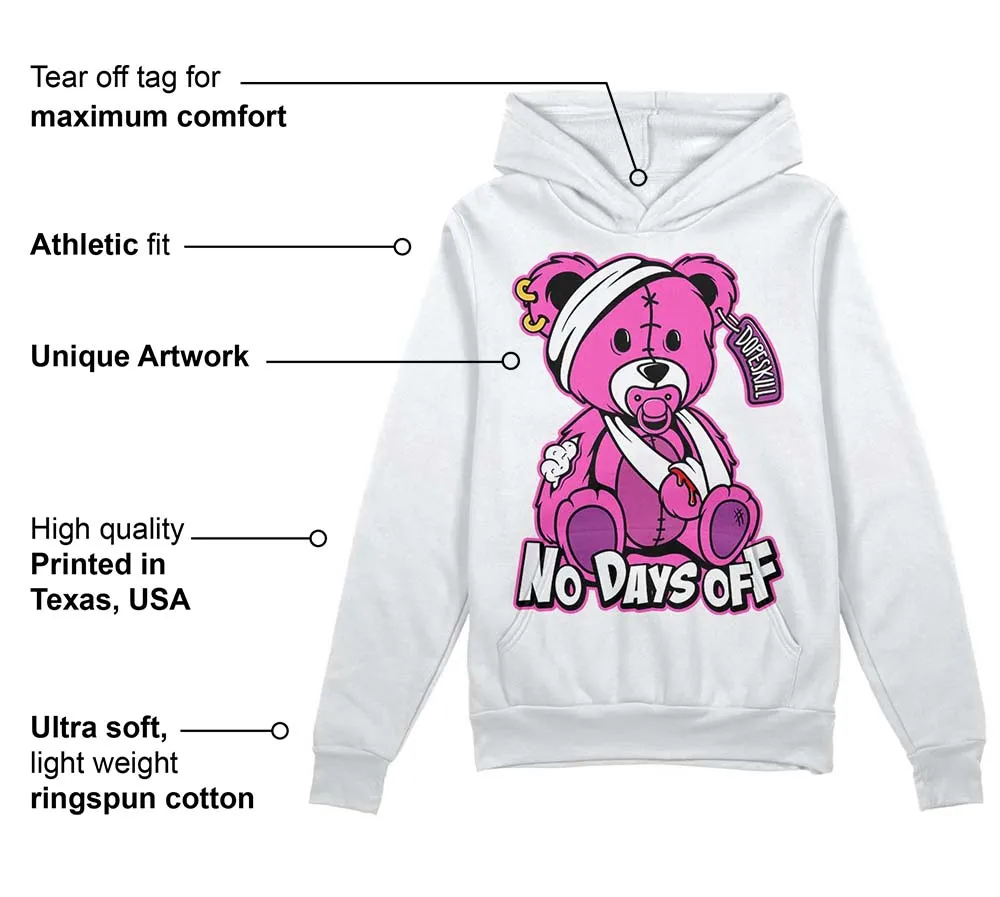 Hyper Violet 4s DopeSkill Hoodie Sweatshirt Hurt Bear Graphic sold by DopeSkill product image thumbnail 3