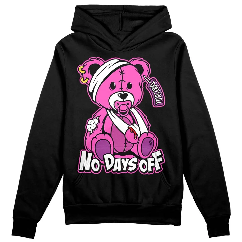 Hyper Violet 4s DopeSkill Hoodie Sweatshirt Hurt Bear Graphic sold by DopeSkill product image thumbnail 2