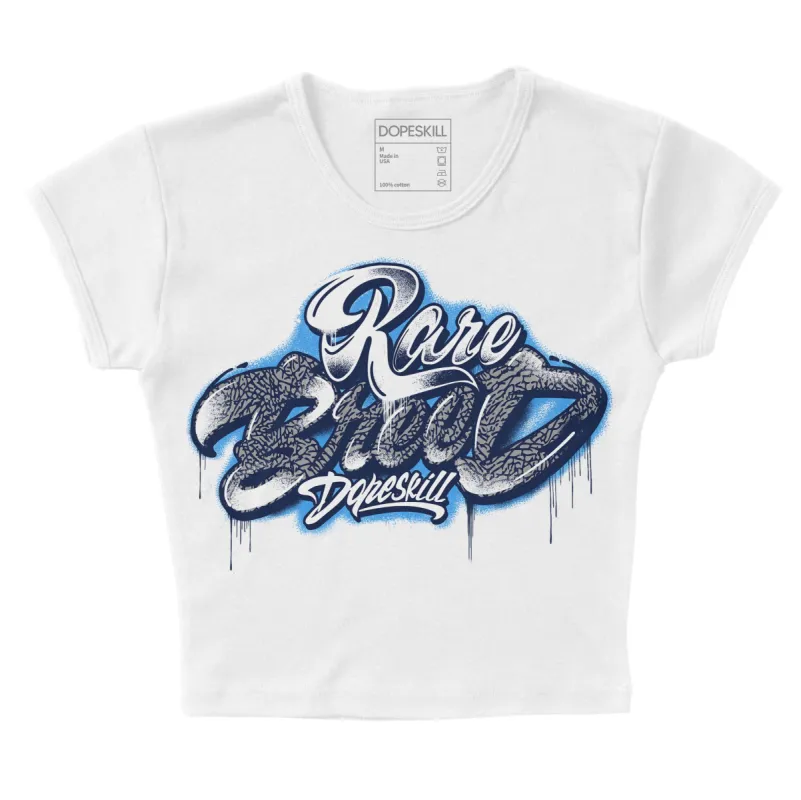 AJ Spizike White Obsidian DopeSkill Women's Crop Top Rare Breed Type Graphic sold by DopeSkill