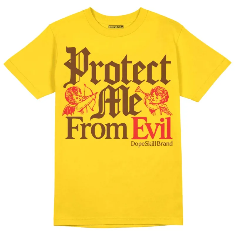 Yellow Collection DopeSkill Gold T-shirt Protect Me From Evil Graphic sold by DopeSkill