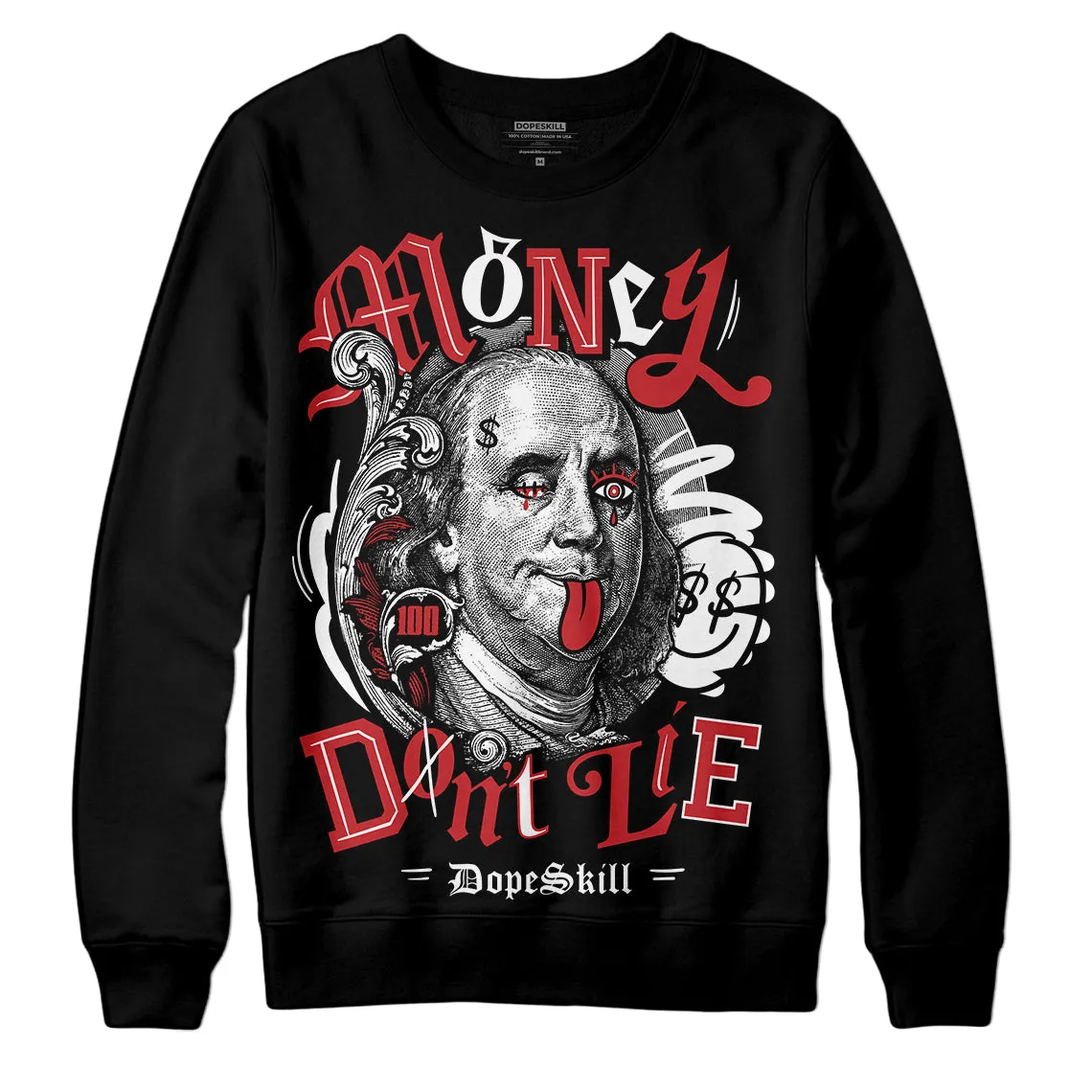 Red Taxi 12s DopeSkill Sweatshirt Money Don't Lie Graphic sold by DopeSkill product image thumbnail 2