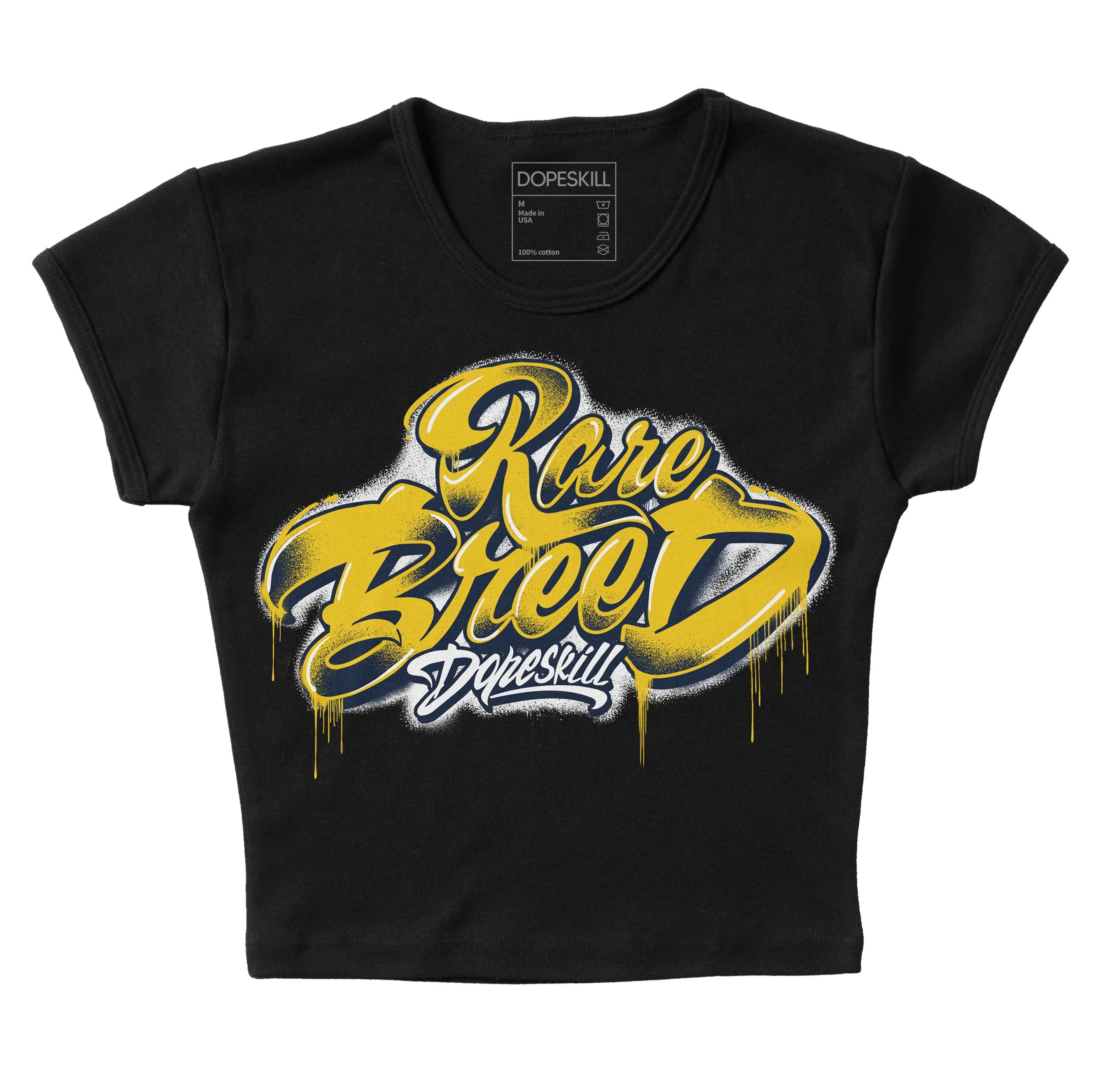 Michigan Dunks DopeSkill Women's Crop Top Rare Breed Type Graphic sold by DopeSkill product image thumbnail 2