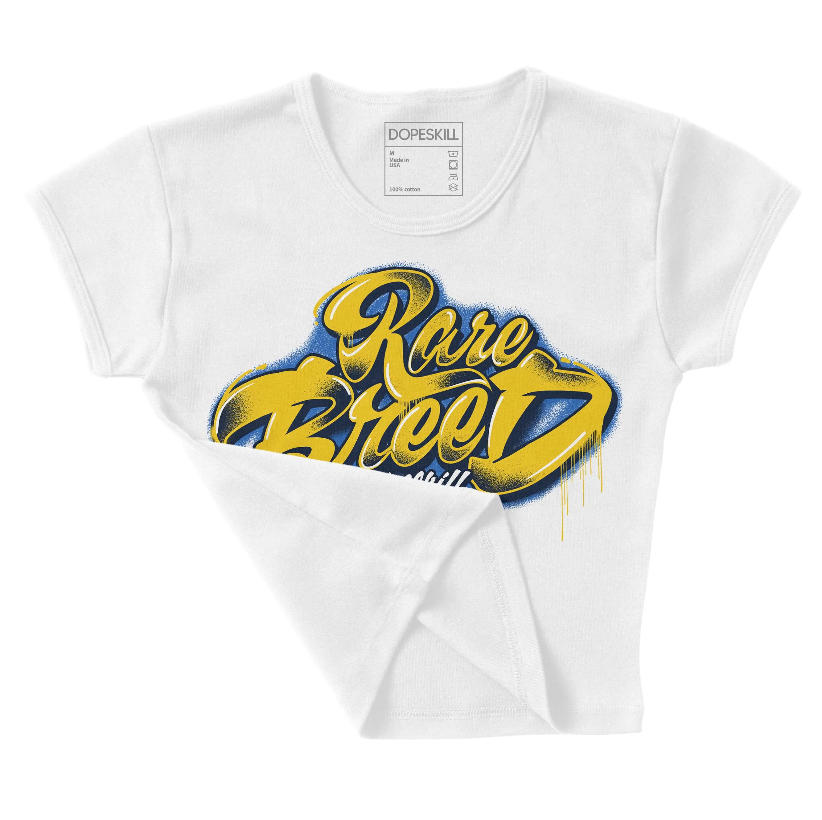 Michigan Dunks DopeSkill Women's Crop Top Rare Breed Type Graphic sold by DopeSkill product image thumbnail 3