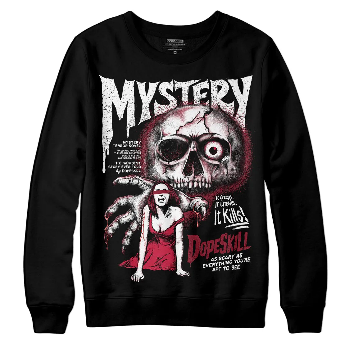 85 Metallic Burgundy 1s DopeSkill Sweatshirt Mystery Ghostly Grasp Graphic sold by DopeSkill product image thumbnail 2