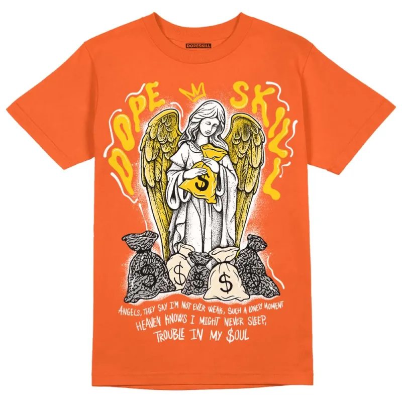 Georgia Peach 3s DopeSkill Orange T-shirt Angels Graphic sold by DopeSkill