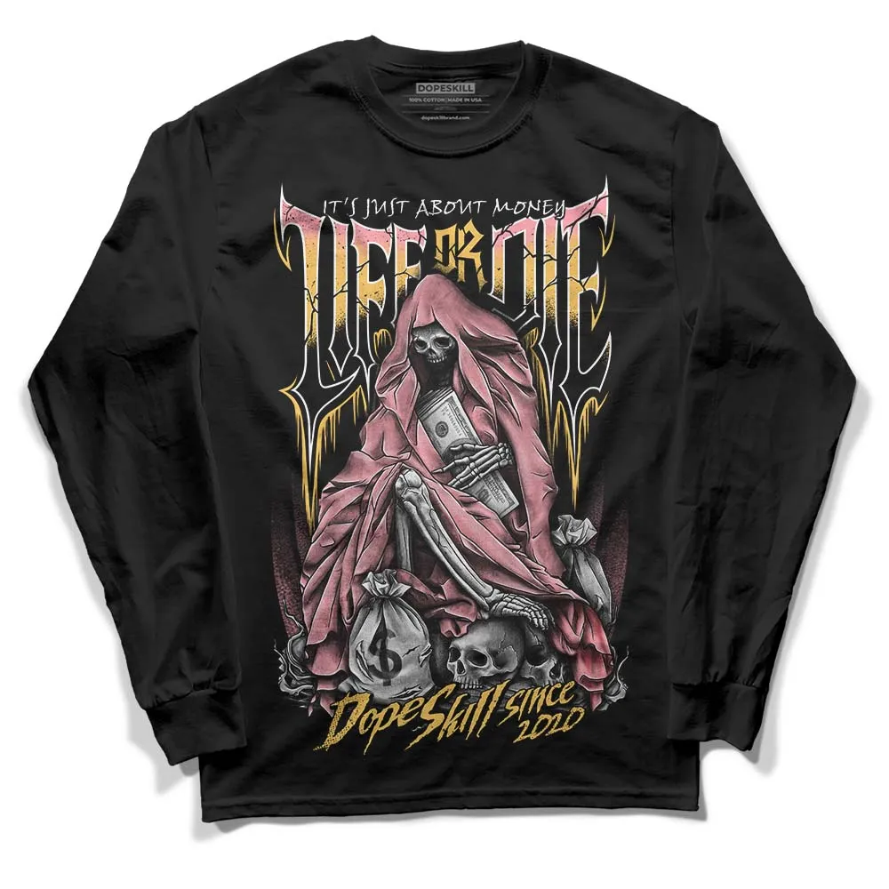 Red Stardust 3s DopeSkill Long Sleeve T-Shirt Life or Die Graphic sold by DopeSkill product image thumbnail 2