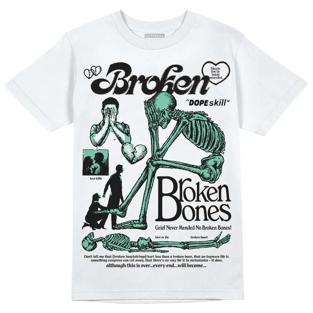 Green Glow 1s DopeSkill T-Shirt Broken Bones Graphic sold by DopeSkill product image thumbnail 2