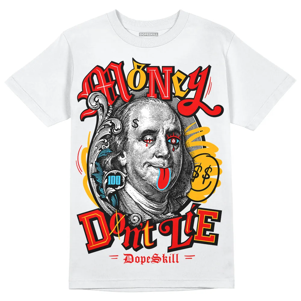Red Collection DopeSkill T-Shirt Money Don't Lie Graphic sold by DopeSkill product image thumbnail 2