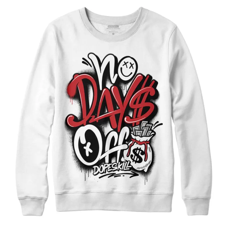 Red Taxi 12s DopeSkill Sweatshirt No Days Off Graphic sold by DopeSkill