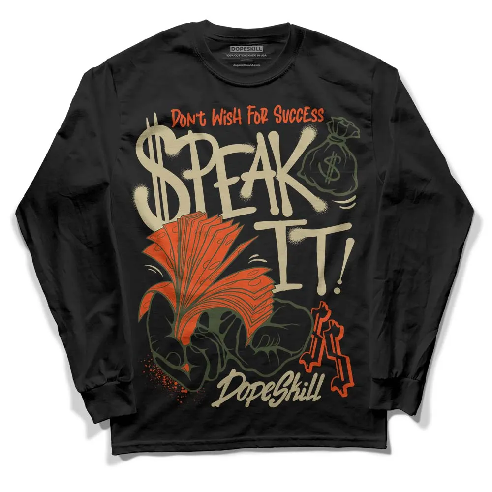 Olive Collection DopeSkill Long Sleeve T-Shirt Speak It Graphic sold by DopeSkill product image thumbnail 2