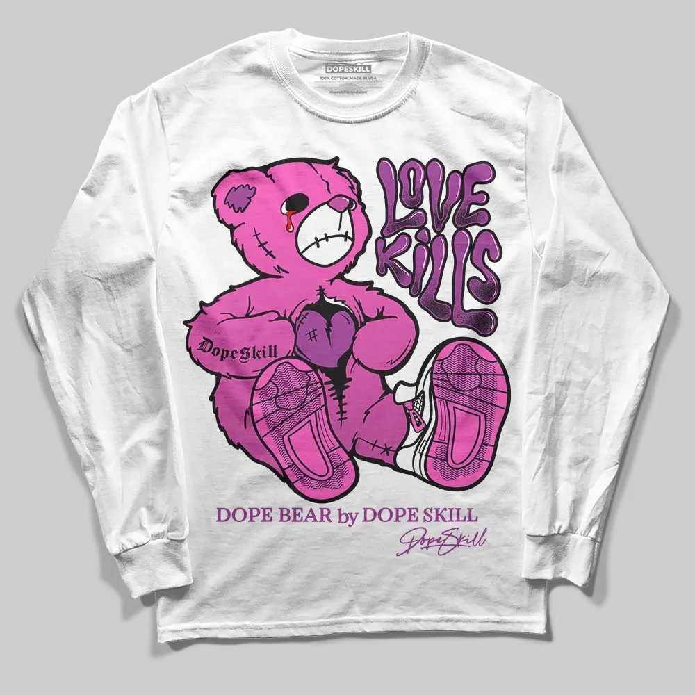 Hyper Violet 4s DopeSkill Long Sleeve T-Shirt Love Kills Graphic sold by DopeSkill