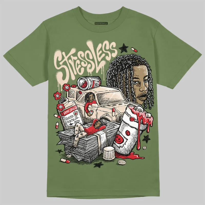 Medium Olive 1s DopeSkill Olive T-shirt Stressless Graphic made by DopeSkill