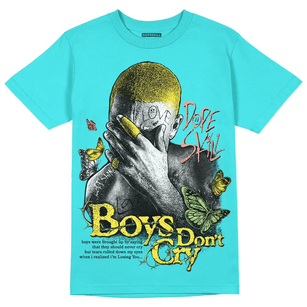 Cyan Burst 9060 DopeSkill Virtual Blue T-Shirt Boys Don't Cry Graphic sold by DopeSkill