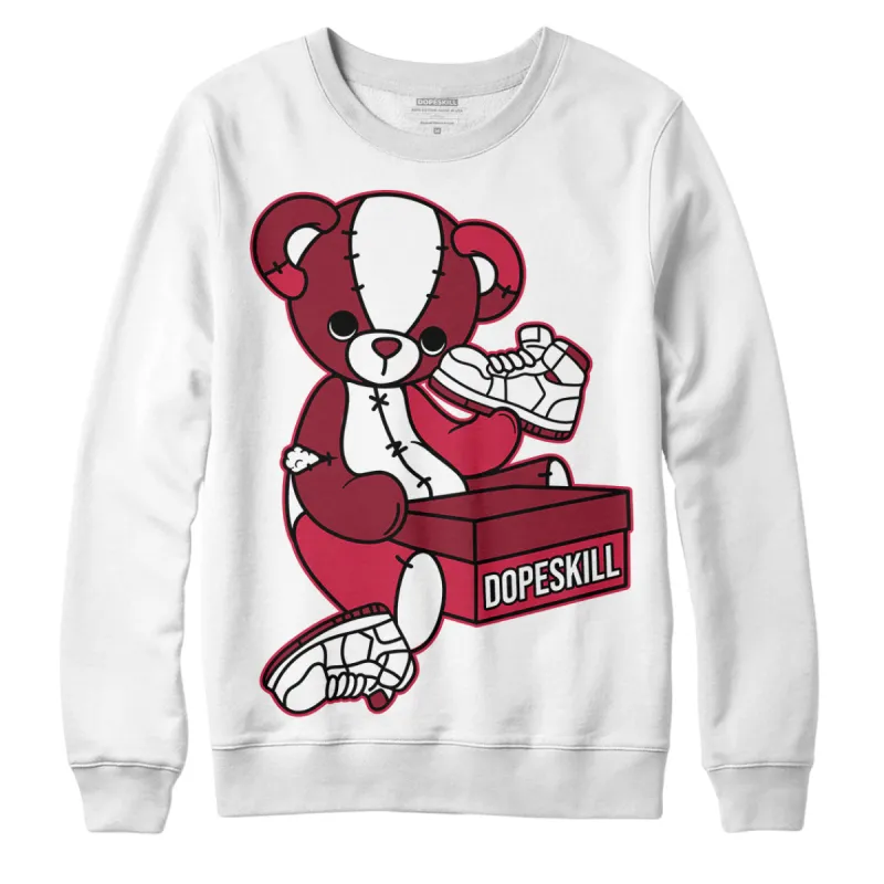85 Metallic Burgundy 1s DopeSkill Sweatshirt Sneakerhead BEAR Graphic sold by DopeSkill