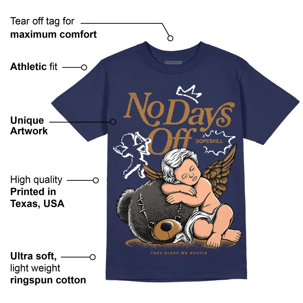 Dunk Premium Tweed Corduroy DopeSkill Navy T-shirt New No Days Off Graphic sold by DopeSkill product image thumbnail 2
