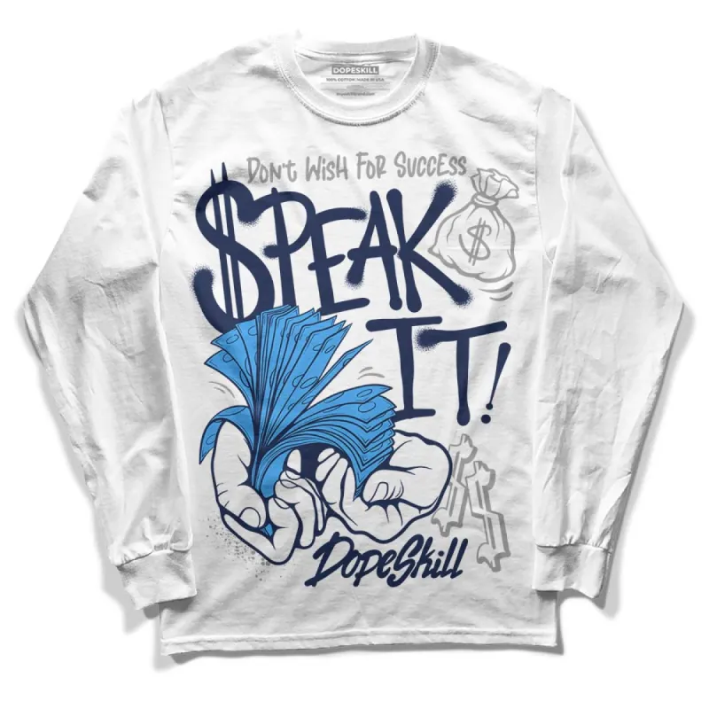 AJ Spizike White Obsidian DopeSkill Long Sleeve T-Shirt Speak It Graphic sold by DopeSkill