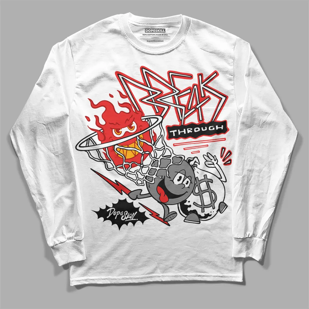Grey Collection DopeSkill Long Sleeve T-Shirt Break Through Graphic sold by DopeSkill