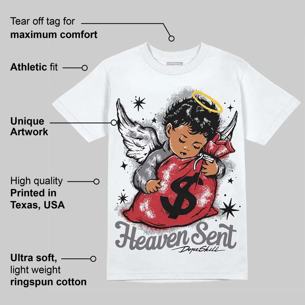 Cement Grey 3s DopeSkill T-Shirt Heaven Sent Graphic sold by DopeSkill product image thumbnail 3