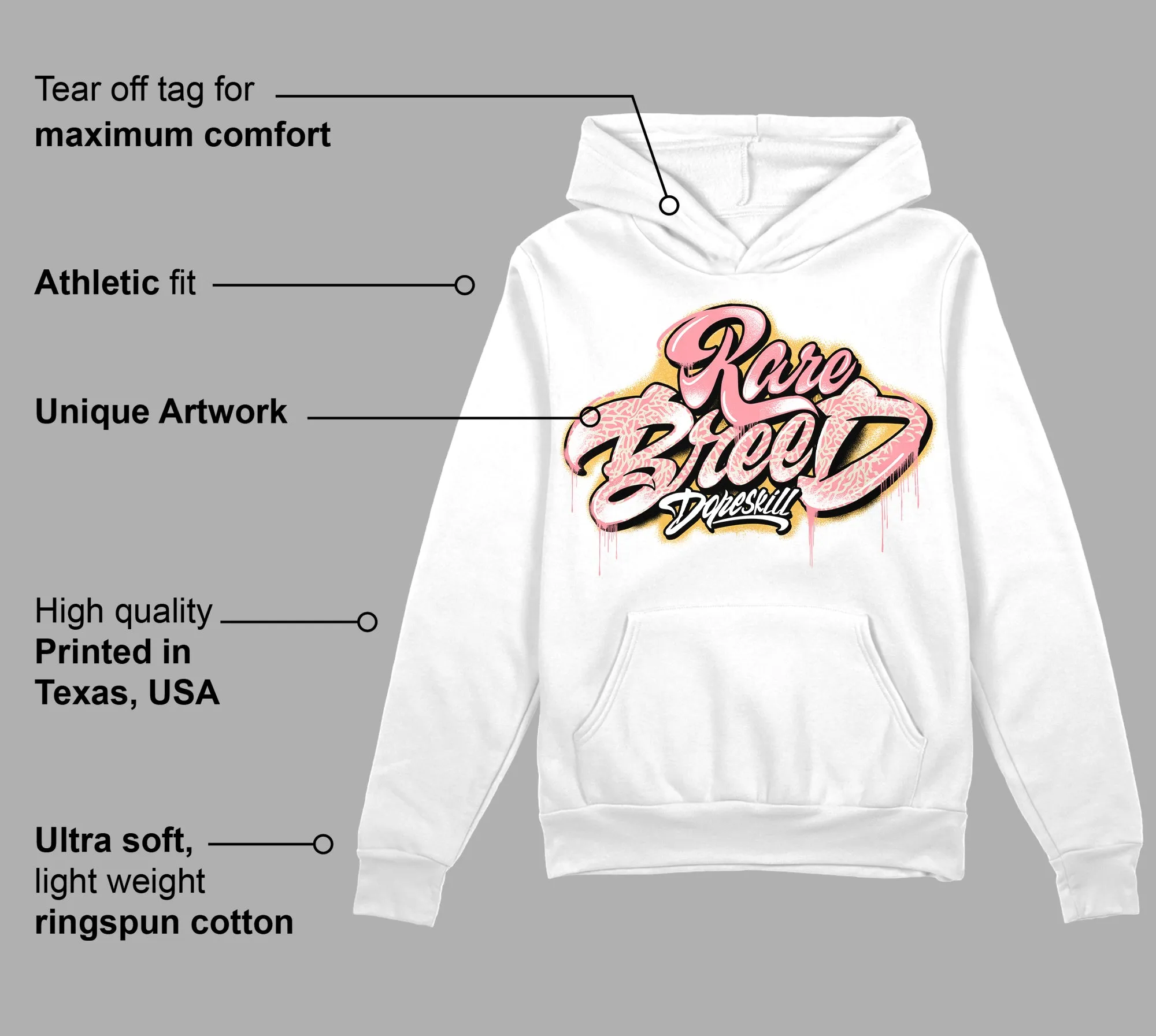 Red Stardust 3s DopeSkill Hoodie Sweatshirt Rare Breed Type Graphic sold by DopeSkill product image thumbnail 3