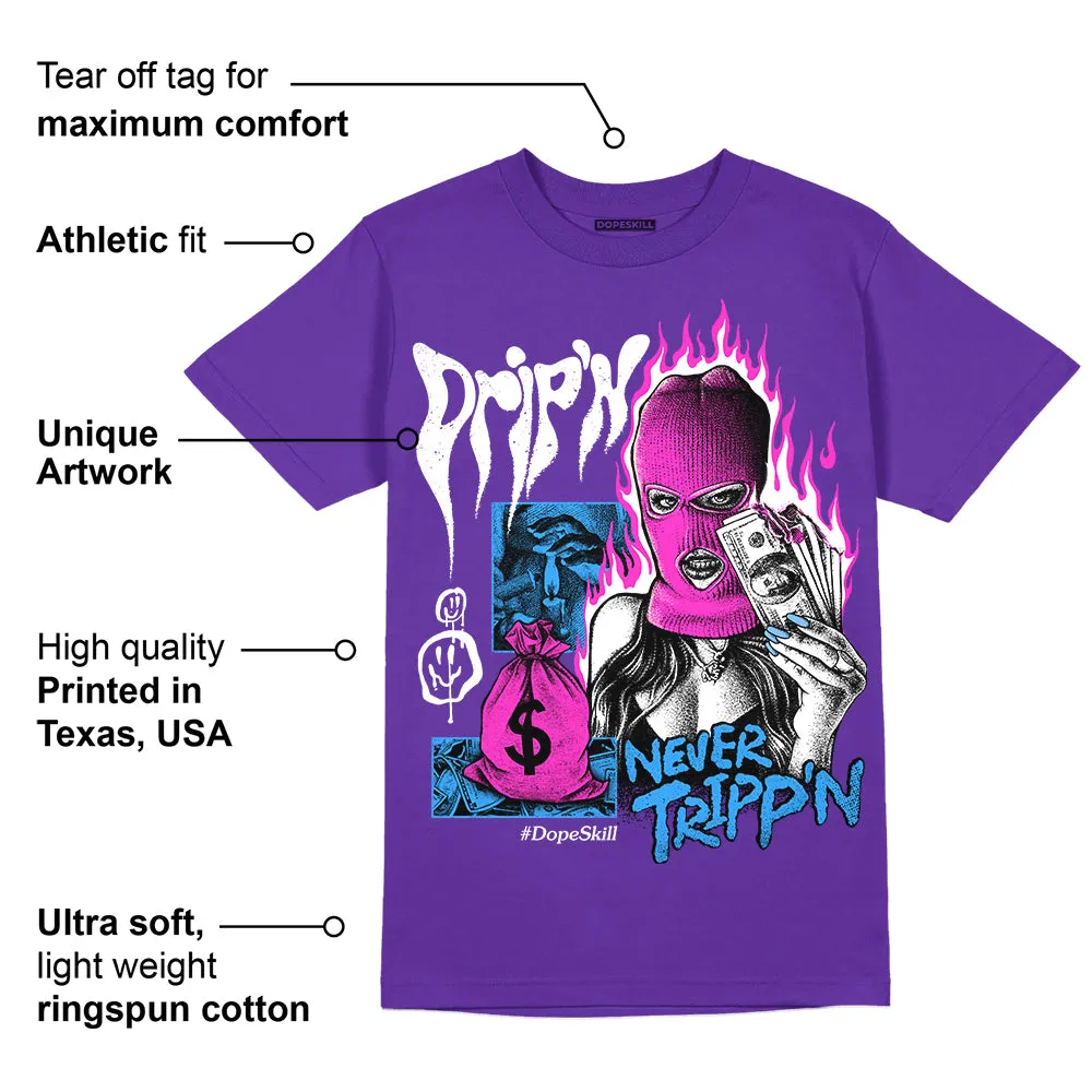 Dunk Purple Championship Court White DopeSkill Purple T-shirt Drip'n Never Tripp'n Graphic sold by DopeSkill product image thumbnail 2
