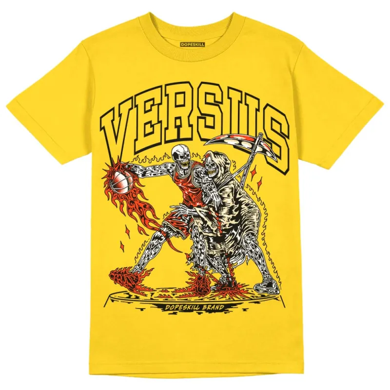 Vivid Sulfur 4s DopeSkill Yellow T-shirt VERSUS Graphic sold by DopeSkill