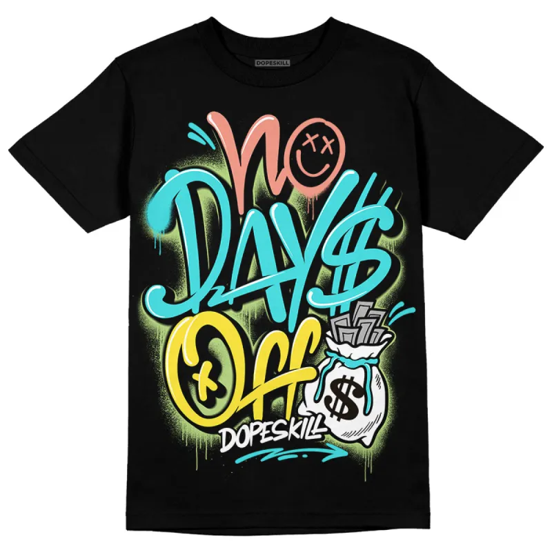 Cyan Burst 9060 DopeSkill T-Shirt No Days Off Graphic sold by DopeSkill