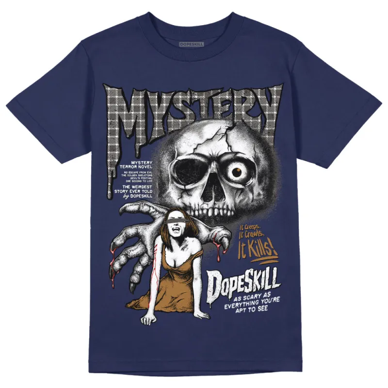 Dunk Premium Tweed Corduroy DopeSkill Navy T-shirt Mystery Ghostly Grasp Graphic sold by DopeSkill