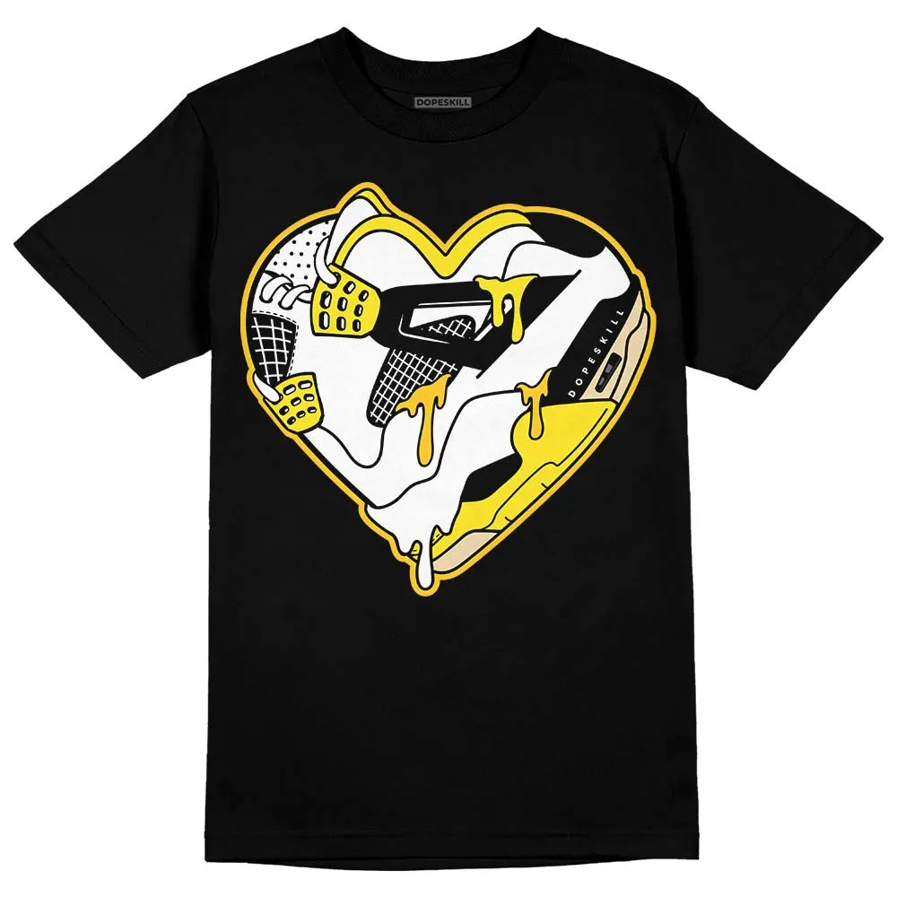 Vivid Sulfur 4s DopeSkill T-Shirt Heart Jordan 4 Graphic sold by DopeSkill product image thumbnail 2