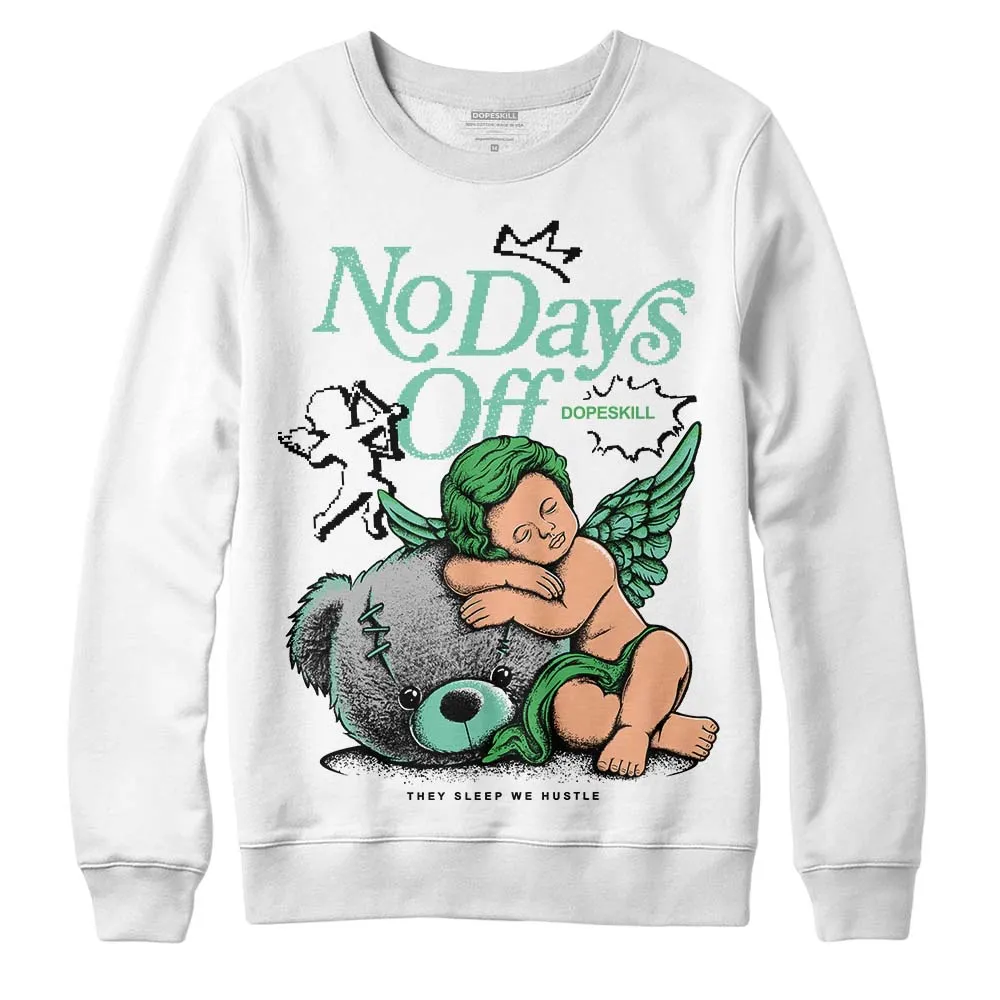 Green Glow 1s DopeSkill Sweatshirt New No Days Off Graphic sold by DopeSkill product image thumbnail 2