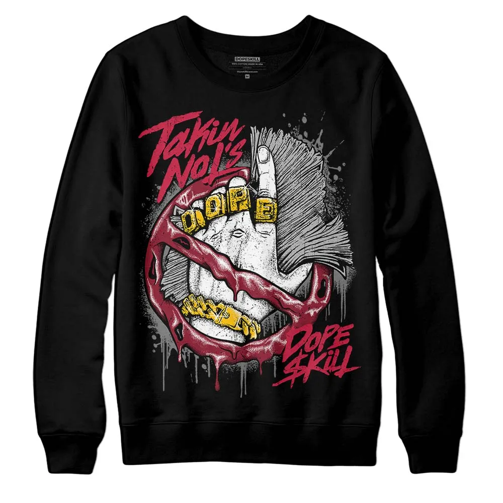 85 Metallic Burgundy 1s DopeSkill Sweatshirt Takin No L's Graphic sold by DopeSkill product image thumbnail 2