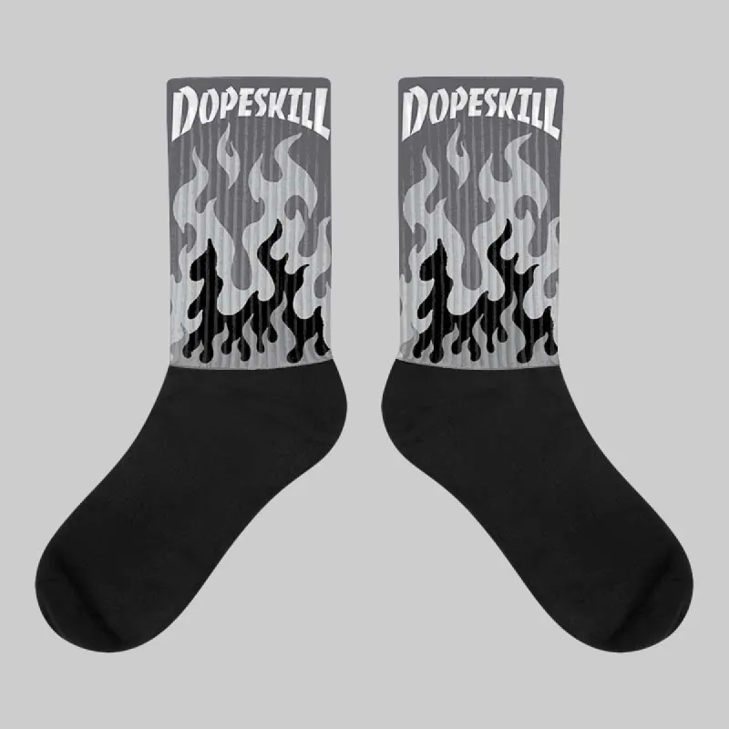 Wet Cement 4s DopeSkill Sublimated Socks FIRE Graphic sold by DopeSkill