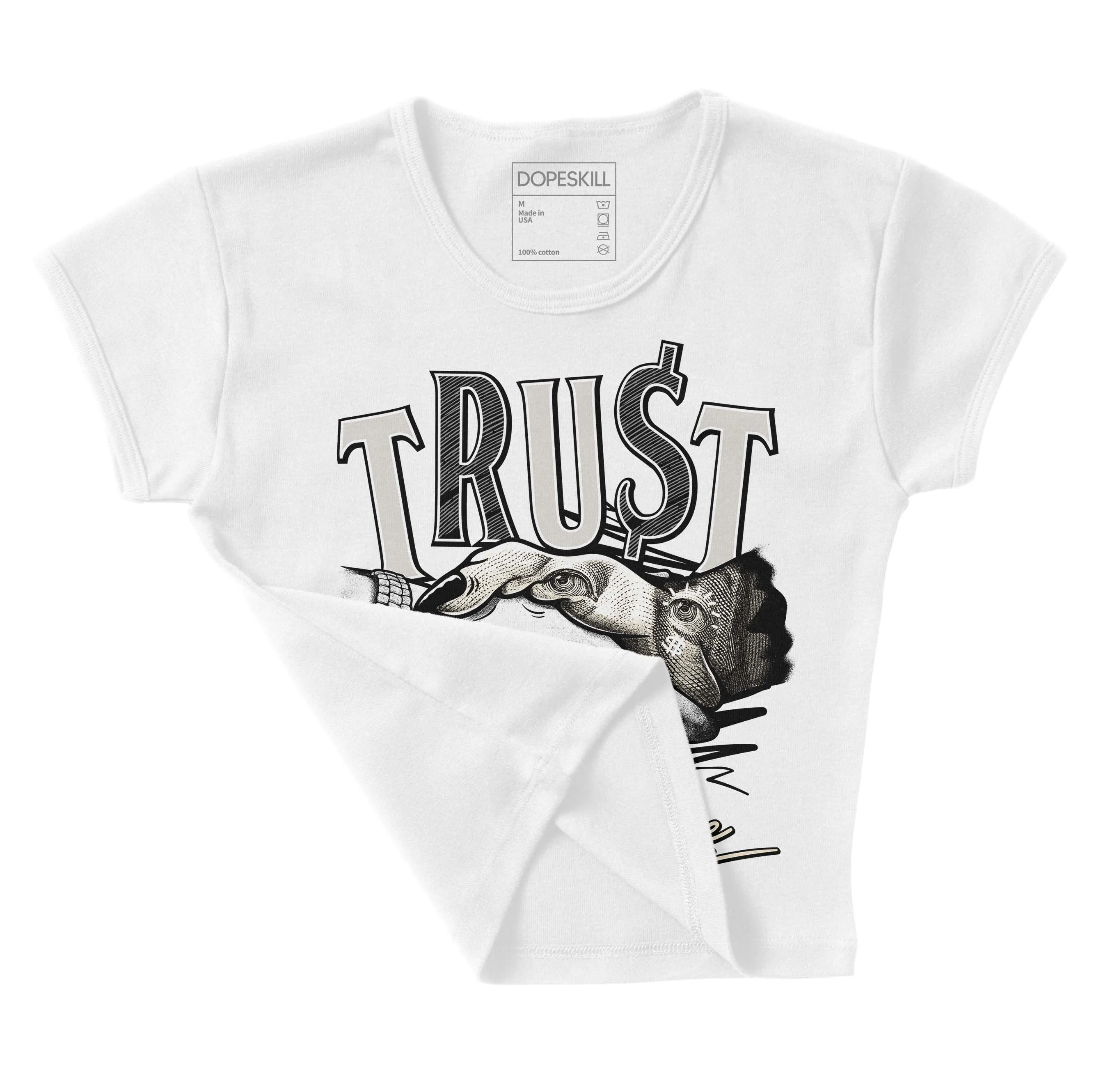 Sail 5s DopeSkill Women's Crop Top Trust No One Graphic sold by DopeSkill product image thumbnail 3