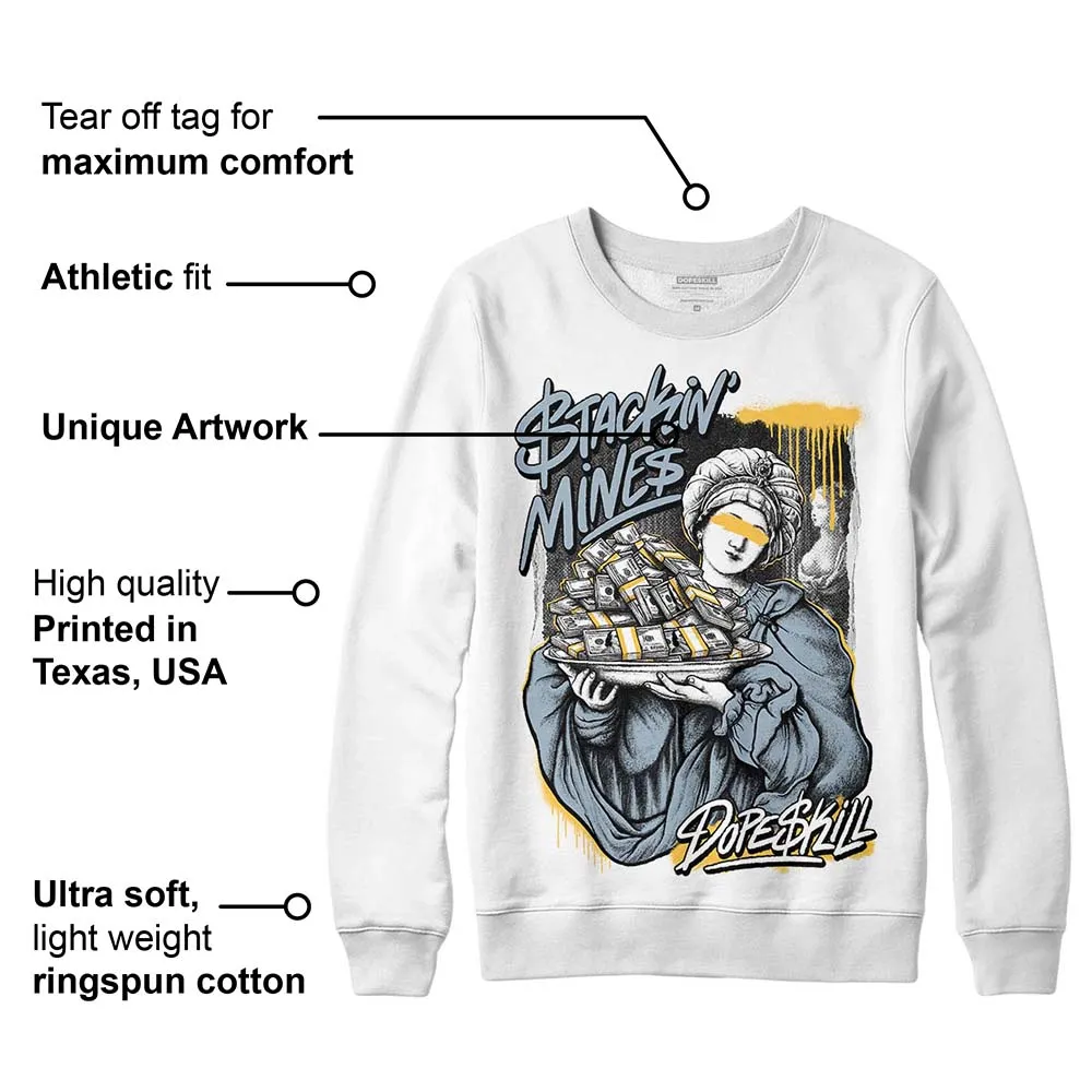 Blue Grey 13s DopeSkill Sweatshirt Stackin Mines Graphic sold by DopeSkill product image thumbnail 3