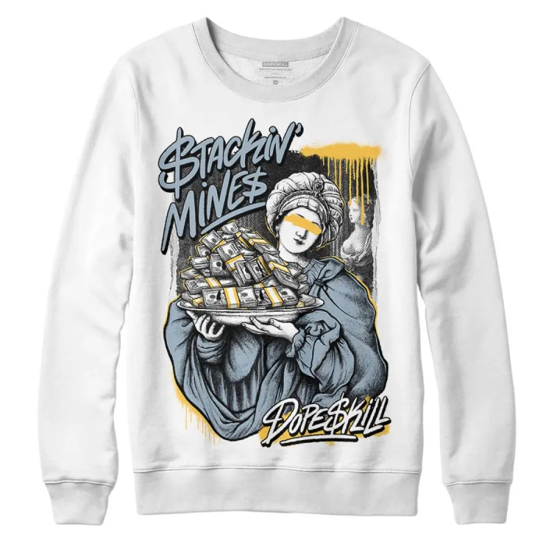 Blue Grey 13s DopeSkill Sweatshirt Stackin Mines Graphic sold by DopeSkill