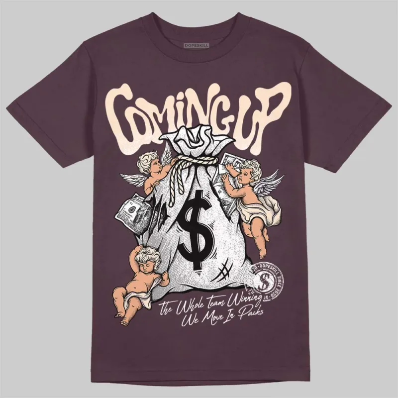 Burgundy Crush 3s DopeSkill Maroon T-shirt Money Bag Coming Up Graphic sold by DopeSkill