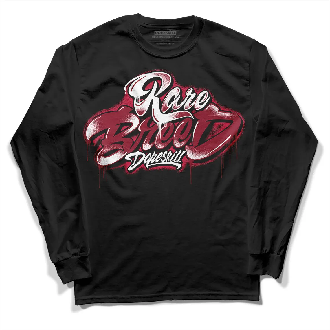 85 Metallic Burgundy 1s DopeSkill Long Sleeve T-Shirt Rare Breed Type Graphic sold by DopeSkill product image thumbnail 2