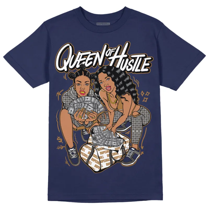 Dunk Premium Tweed Corduroy DopeSkill Navy T-shirt Queen Of Hustle Graphic sold by DopeSkill