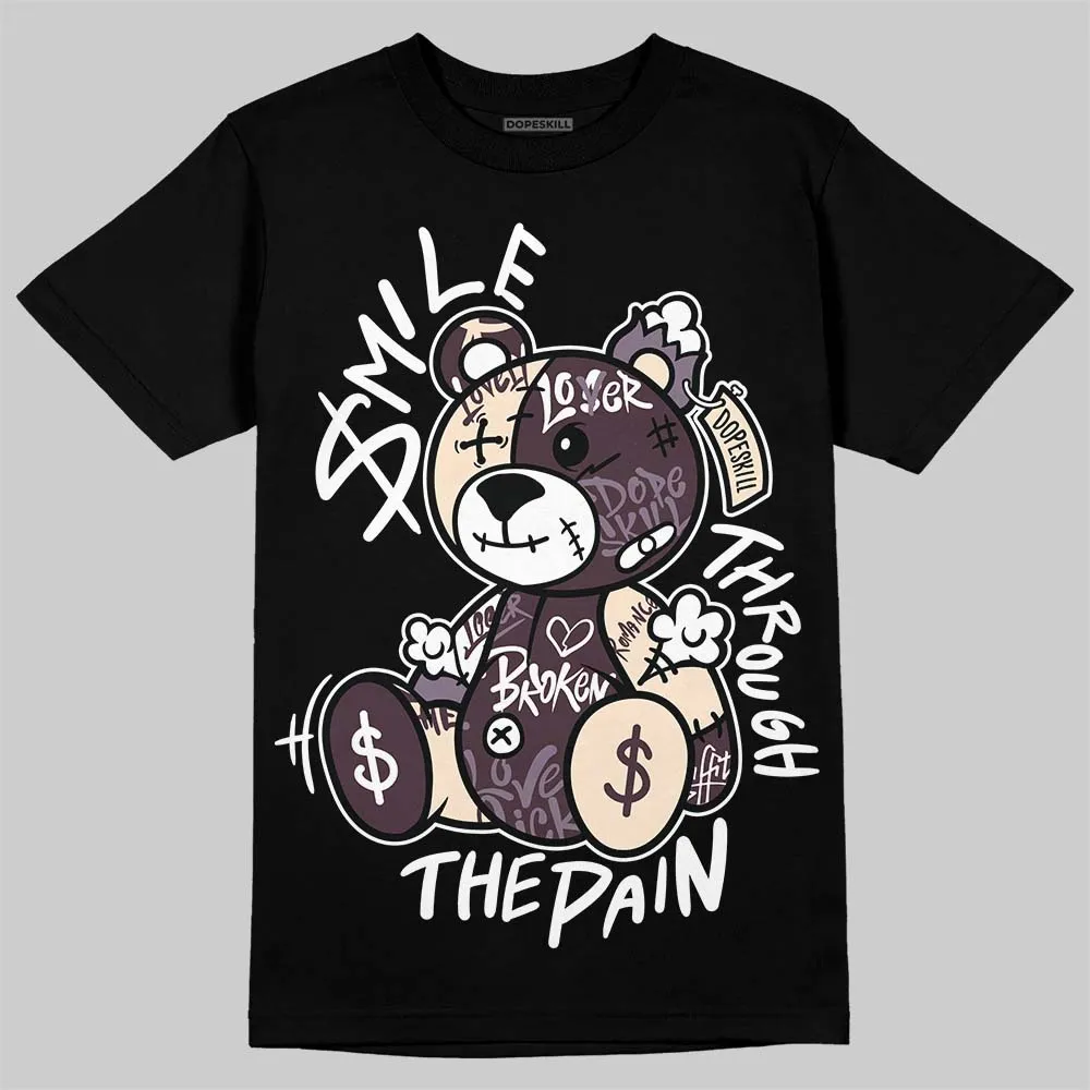 Burgundy Crush 3s DopeSkill T-Shirt Smile Through The Pain Graphic sold by DopeSkill product image thumbnail 2