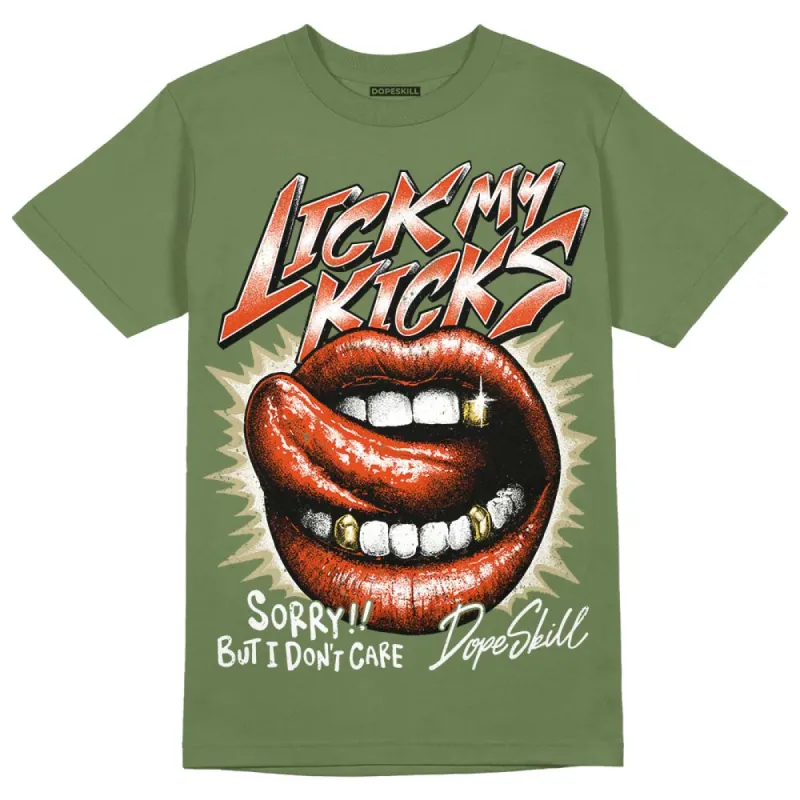 Olive Collection DopeSkill Olive T-shirt Lick My Kicks Graphic sold by DopeSkill