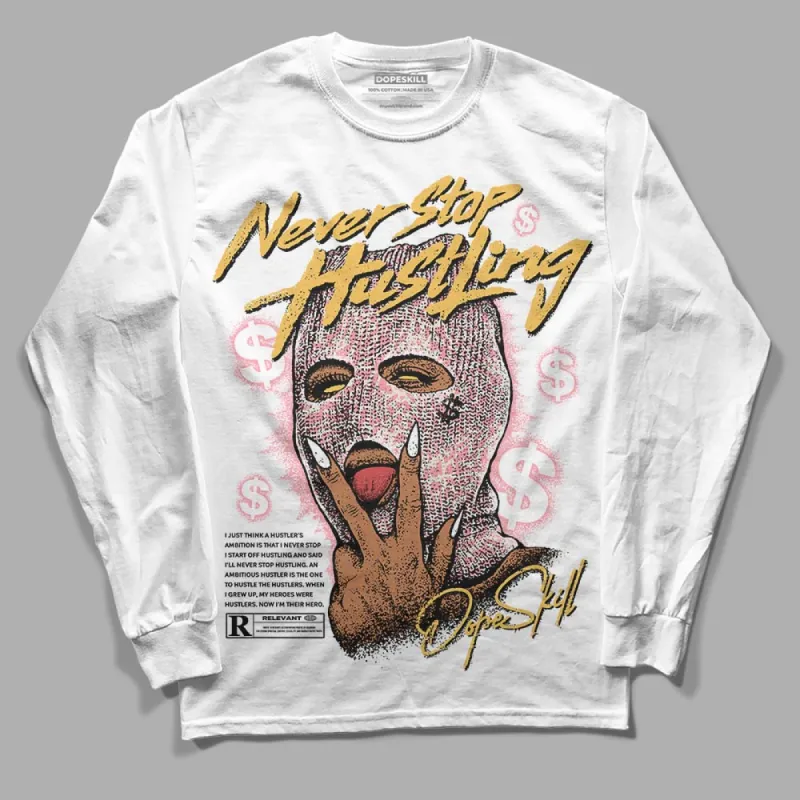 Red Stardust 3s DopeSkill Long Sleeve T-Shirt Never Stop Hustling Graphic sold by DopeSkill