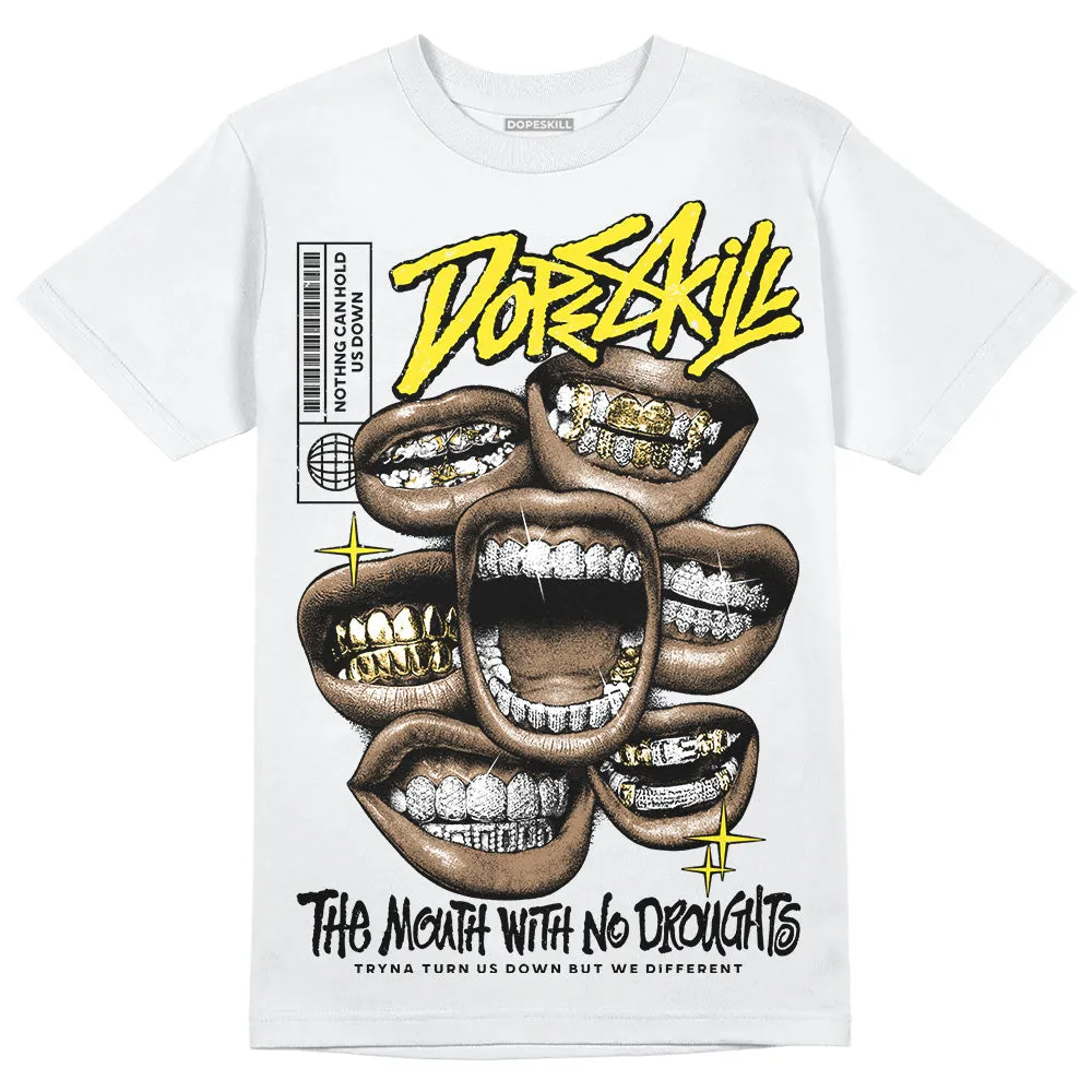 Vivid Sulfur 4s DopeSkill T-Shirt The Mouth With No Droughts Graphic sold by DopeSkill
