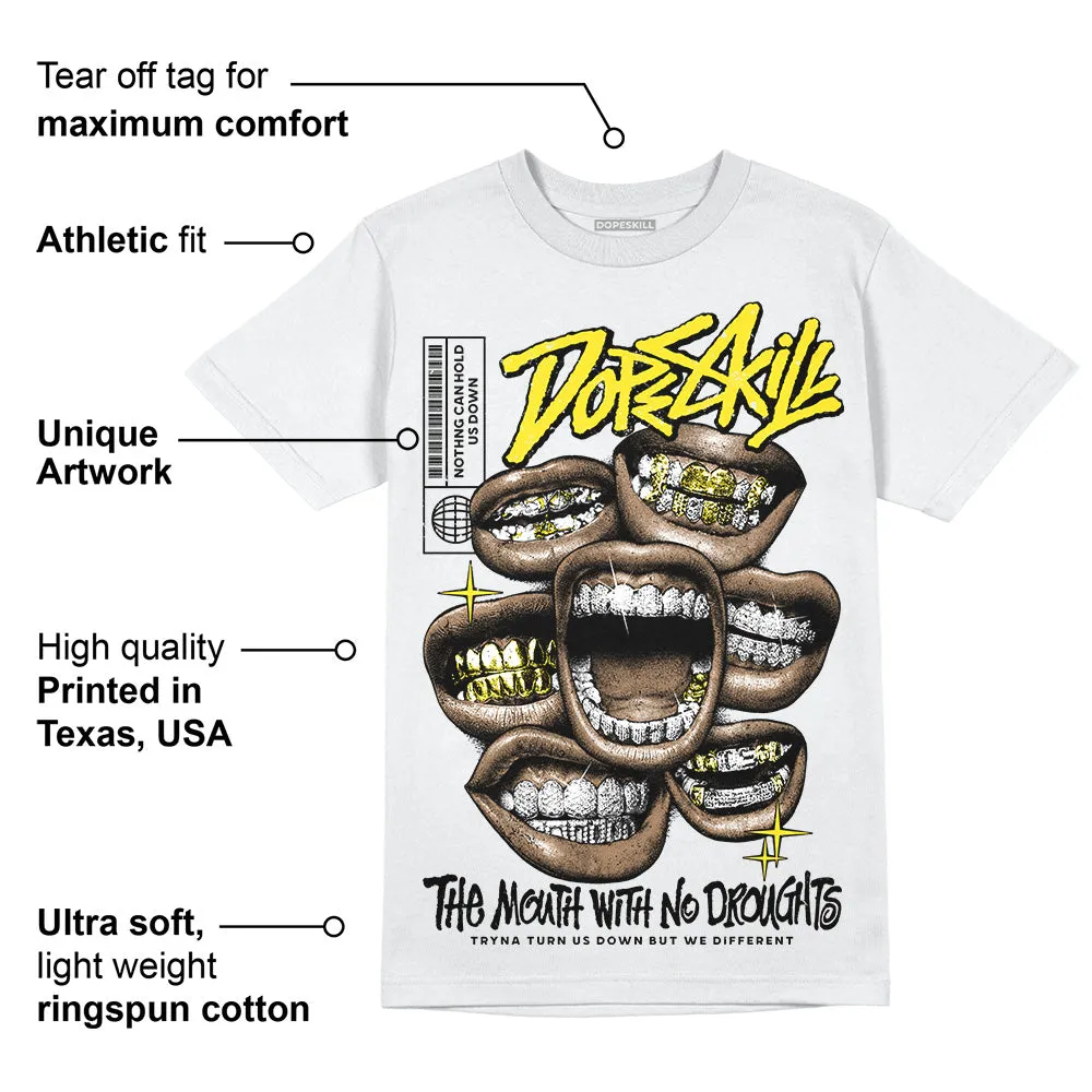 Vivid Sulfur 4s DopeSkill T-Shirt The Mouth With No Droughts Graphic sold by DopeSkill product image thumbnail 3