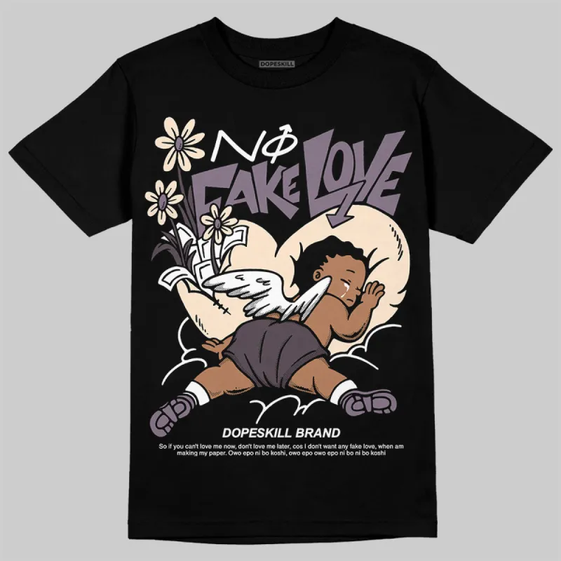 Violet Ore 3s DopeSkill T-Shirt No Fake Love Graphic sold by DopeSkill