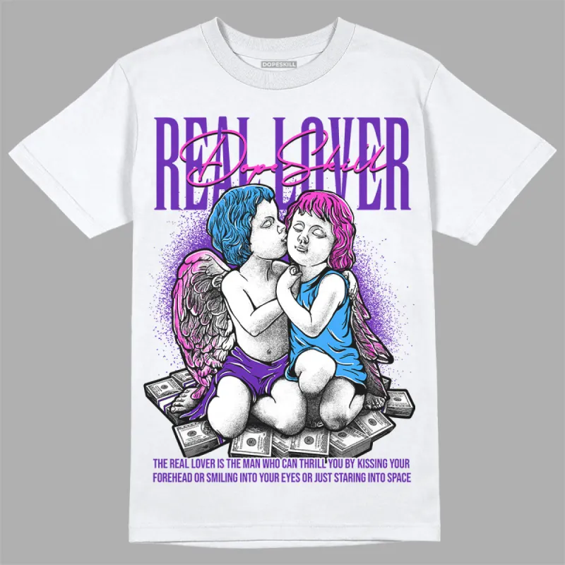 Dunk Purple Championship Court White DopeSkill T-Shirt Real Lover Graphic sold by DopeSkill
